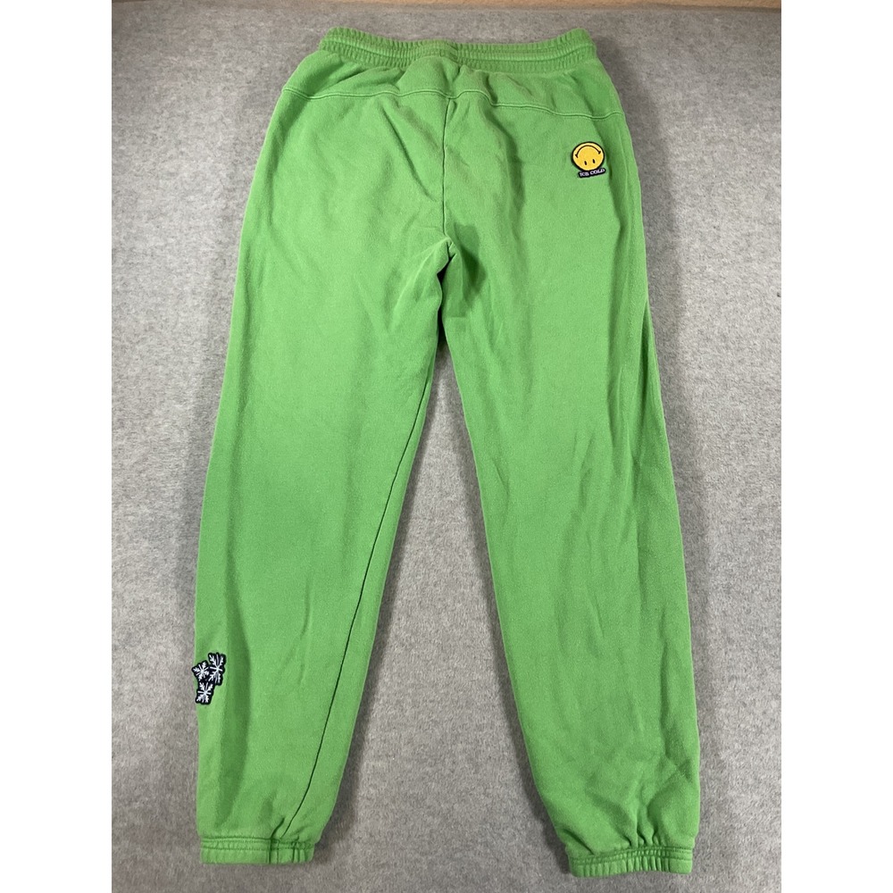 Aerie Green Ski Patch Joggers Sweatpants Women XS Cotton Blend French Terry 2650 - Picture 3 of 7